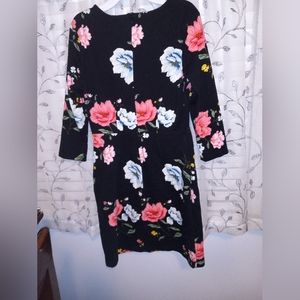 Old Navy black and floral dress
